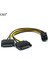 6pin Erkek Çift Sata 15PIN Erkek Adaptör Çift Sata 15PIN Erkek M Pcı-E 6 Pin Dişi F Ekran Kartı Güç Kablosu Bırak (Yurt Dışından) 2