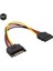 Sata 15PIN Erkek Kadın Sata Sabit Disk Güç Uzatma Genişletici Cabo Kablosu Pc HDD SSD Güç Kabloları Için (Yurt Dışından) 5