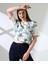 Çiçek Tül Detaylı Nakışlı Bluz T-Shirt 3
