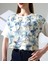 Çiçek Tül Detaylı Nakışlı Bluz T-Shirt 4