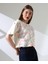Çiçek Tül Detaylı Nakışlı Bluz T-Shirt 4