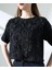 Çiçek Tül Detaylı Nakışlı Bluz T-Shirt 3