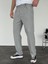 Erkek Baggy Fit Pileli Kumaş Pantolon Gri 2