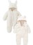 Kız Erkek Bebek ve Çocuk Kapüşonlu Peluş Ikili Tulum 1