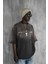 Erkek Renk Geçişli Baskılı Oversize Yıkamalı T-Shirt Kahverengi 3