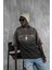 Erkek Renk Geçişli Baskılı Oversize Yıkamalı T-Shirt Kahverengi 4