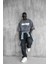 Erkek Yıkamalı Yumuşak Dokulu Oversize T-Shirt Füme 2