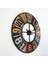 60CM Dijital Yuvarlak Vintage Duvar Saati Yaratıcı Duvar Saati Sticker Demir Dekorasyon Saati (Yurt Dışından) 5
