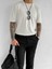 Erkek Regular Fit Örme Desenli T-Shirt Krem 1
