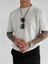 Erkek Regular Fit Örme Desenli T-Shirt Krem 4