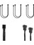 Paket Pwm Fan Ayırıcı Kablo Y Bilgisayar Pc 4 Pin 1 Ila 2 Örgülü (Yurt Dışından) 2