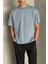 Erkek %100 Pamuk Oversize Basic T-Shirt 4