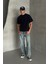 Erkek %100 Pamuk Oversize Basic T-Shirt 4