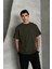 Erkek %100 Pamuk Oversize Basic T-Shirt 4
