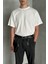 Erkek %100 Pamuk Oversize Basic T-Shirt 3