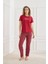 Kadın Pijama Takımı Kısa Kol Sıfır Yaka 2