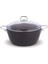 G1002GLXS Galaxy 20 cm Derin Granit Tencere Siyah Metal 1