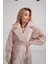 Cream & Rouge Kadın Oversize Kalıp Kuşaklı Organze Trençkot 1