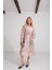 Cream & Rouge Kadın Oversize Kalıp Kuşaklı Organze Trençkot 5