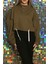 Kadın Trend Kısa Crop Sweatshirt 1