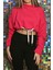 Kadın Trend Kısa Crop Sweatshirt 1