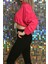Kadın Trend Kısa Crop Sweatshirt 2