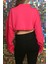 Kadın Trend Kısa Crop Sweatshirt 5