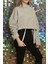 Kadın Trend Kısa Crop Sweatshirt 3