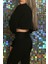 Kadın Trend Kısa Crop Sweatshirt 5