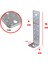 10 Adet Mobilya Dolap Duvar Sabitleme Metal Köşebent 40X40X160 mm Bağlantı Aparatı L Demiri Gönye 2