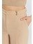 Vizon Palazzo Geniş Paça Dokuma Kumaş Pantolon 5