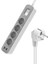Akım Korumalı Grup Priz 4 Lü Priz + 2 USB + 1 Type-C, Anahtarlı, 1.5 Metre, Çocuk Korumalı 2