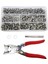 200 Adet 9.5mm Dikiş Gizli Düğmeler- Halka Basın Çıtçıt Çıtçıtlı Bağlantı Elemanları Klip Pense Dıy Elbise Beş Pençe Toka Kiti (Yurt Dışından) 1