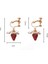 Çilek Küpe Damla Kulak Damızlık Klip Sevimli Kolye (Yurt Dışından) 3