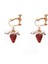 Çilek Küpe Damla Kulak Damızlık Klip Sevimli Kolye (Yurt Dışından) 4