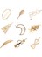 9 Adet Yeni Kız Saç Tokası Vintage Altın Headdress Giyim Aksesuarları (Yurt Dışından) 1