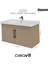 D20 100 cm Kapaklı Lavabo Dolabı Dafne Lake 1