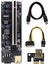 Adet 009S Artı Yükseltici Kart VER009S Pcıe Pcı-E Pcı Express X16 Gpu 6in Adaptör Kartı 1x 16X Genişletici USB 3.0 Kablosu (Yurt Dışından) 1