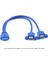 20PIN - Usb3.0 Şasi Arka Çerçeve Kablosu 1 Nokta 2 Çift Usb3.0 - Anakart 20PIN - Uzatma Kablosu Kulaklı (Yurt Dışından) 3