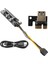 VER009S Artı Pcı Express 1x Ila 16X Güçlendirilmiş Pcı-E Yükseltici Kart Sata 6pin Güç 0.6 M USB 3.0 Kablosu Btc Ltc Madencilik Için (Yurt Dışından) 4