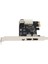 Pcı-E 1x Ieee 1394A 4 Port(3+1) Firewire Kart Adaptörü Masaüstü Bilgisayar Için 6 Pin'den 4 Pin'e 1394 Kablolu Pcıe 1394A Dönüştürücü (Yurt Dışından) 2