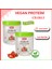 Çilek Aromalı Vegan Bezelye Proteini Tozu 400 gr x 2 Adet 1