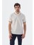 Bej Slim Fit Pamuk Polo Yaka T-Shirt 2