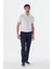 Beyaz Slim Fit Desenli Polo Yaka T-Shirt 2