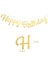 Happy Birthday Banner - Gold 4