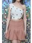 S'clouthe Kadın Crop Tek Omuz Body White-Pink Pelopeia Serisi 1