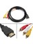 HDMI Rca Kablosu 1080 P HDMI Erkek 3 Rca S-Video Av Ses Kablosu Kablosu Adaptörü Tv Hdtv DVD Için (Yurt Dışından) 2