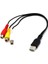 USB 3rca Kablosu USB Dişi 3 Rca Rgb Video Av Kompozit Adaptör Dönüştürücü Kablo Kordonu Konektörü Kurşun Tv Pc Dvr Için (Yurt Dışından) 4