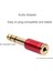 6.5mm 6.35MM 1/4 Inç Erkek - 3.5mm 1/8 Inç Dişi Jack Stereo Kulaklık Aux Kablosu Ses Adaptör Fişi Gitar Fişi Amplifikatör Jakı Mix Kulaklık Hoparlör Ahize Mıc (Kırmızı) (Yurt Dışından) 4