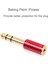 6.5mm 6.35MM 1/4 Inç Erkek - 3.5mm 1/8 Inç Dişi Jack Stereo Kulaklık Aux Kablosu Ses Adaptör Fişi Gitar Fişi Amplifikatör Jakı Mix Kulaklık Hoparlör Ahize Mıc (Kırmızı) (Yurt Dışından) 5